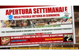 APERTURA SETTIMANALE @ LA PICCOLA FATTORIA DI SERMONETA