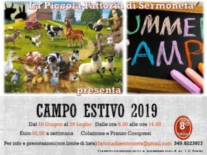 Campo Estivo 2019 @ La Piccola Fattoria di Sermoneta